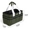 Craft Organizer Tote Bag, Art Storage Caddy with Multiple Pockets, Sap Green Sewing Bag for Art, Craft, Scrapbooking, Medical, and Office Supplies Storage